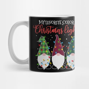 Christmas Lights Three Gnomes Mug